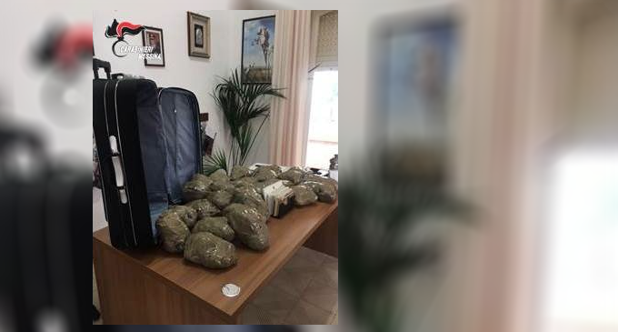 LIPARI – In possesso di 12 kg. circa di “marijuana”. Arrestati un 33enne ed un 24enne, entrambi originari di Locri