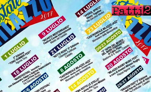 MILAZZO – Estate milazzese 2017. Il programma delle manifestazioni estive che si svolgerà in diverse location cittadine