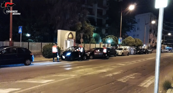 MESSINA – Massiccio dispiegamento di uomini e mezzi dei carabinieri a Ferragosto. 10 le auto sequestrate 11 le patenti ritirate