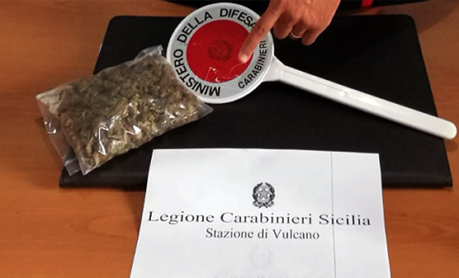 VULCANO – Rinvenuti 220 grammi di marjuana. Arrestato 26enne per detenzione ai fini di spaccio di sostanza stupefacente