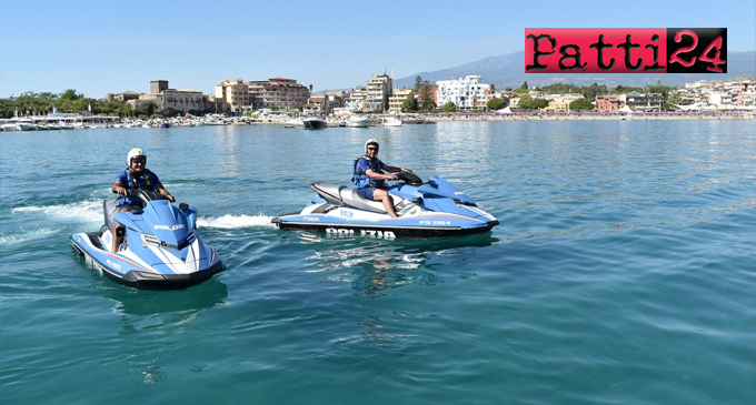 MESSINA – A bordo delle loro moto d’acqua e della motovedetta i poliziotti hanno controllato le coste