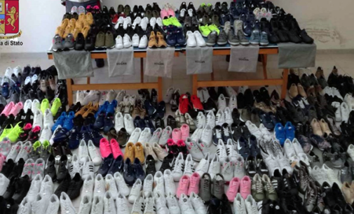 MILAZZO – Sequestrate 500 paia di scarpe riportanti noti marchi contraffatti. Denunciate tre persone, sanzioni amministrative per oltre 5.000,00 €