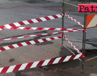 PATTI – Fuoriuscita di acqua dal suolo in Via 2 Giugno. Transenna, nastro bianco-rosso e voilà, tutto ok