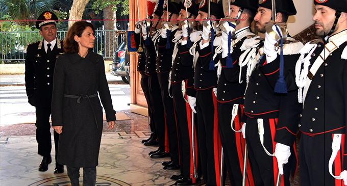 MESSINA – Il Prefetto Francesca Ferrandino saluta l’Arma di Messina