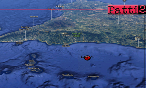ISOLE EOLIE – Sciame sismico alle Eolie.  L’evento piu’ importante alle 17:58 di magnitudo 3.6