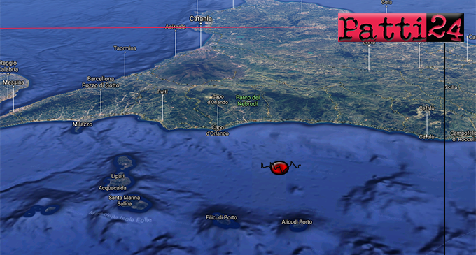 ISOLE EOLIE – Sciame sismico alle Eolie.  L’evento piu’ importante alle 17:58 di magnitudo 3.6