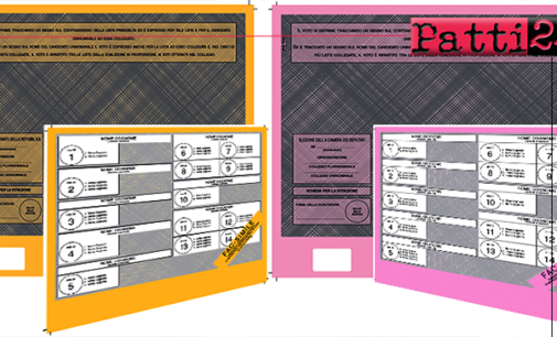 ELEZIONI 2018 – Fac-simile delle schede elettorali. Quest’anno, per la prima volta all’interno della scheda è inserito un tagliando antifrode