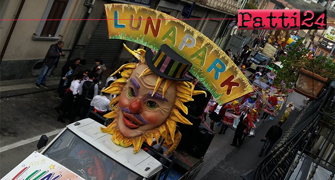 SAN PIERO PATTI –  Gran Carnevale 2018. A ”Luna Park” della ”L. Pirandello” di Patti riconoscimento di miglior gruppo fuori concorso. Primo categoria carri ”Oltre i confini del mare”, categoria gruppo Supercalifragilistichespiralidoso.