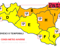 MESSINA – Maltempo, livello di allerta arancione con condizioni meteo avverse anche in provincia. Numerose le scuole chiuse