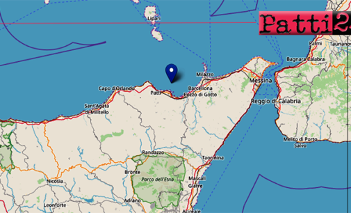 OLIVERI – 2 lievi eventi sismici nella notte di ML 2.2 e 2.3 con epicentro in mare a 7 km da Oliveri hanno preceduto sisma di ML 3.7 in Calabria a 18 Km da Messina