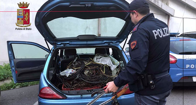 MESSINA – 50 kg di rame nascosti nel bagagliaio, 5 furti ai danni di esercizi commerciali e una compilation di contravvenzioni