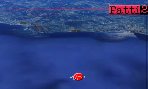 PATTI – Nella notte lieve sisma di ML 2.3 con epicentro in mare a 12 Km da Patti e Oliveri e ipocentro a 8 km di profondità.