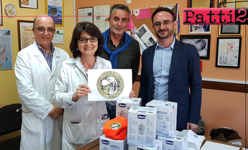 PATTI – Un “dono” all’UOC di Pediatria di Patti da parte dell’Associazione Cinofila Cacciatori Pattesi