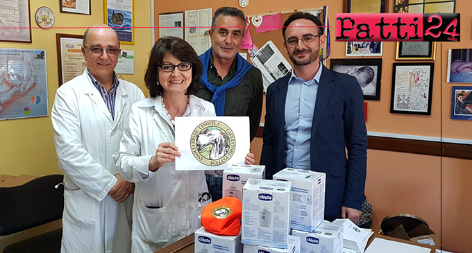 PATTI – Un “dono” all’UOC di Pediatria di Patti da parte dell’Associazione Cinofila Cacciatori Pattesi