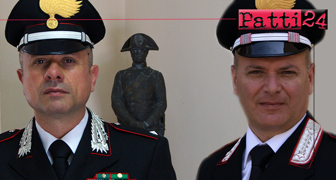 PATTI – Il S. Ten. Rocco Romeo al Comando del NORM della Compagnia di Patti ed il Luogotenente Antonino Bonarrigo assume il Comando della Stazione