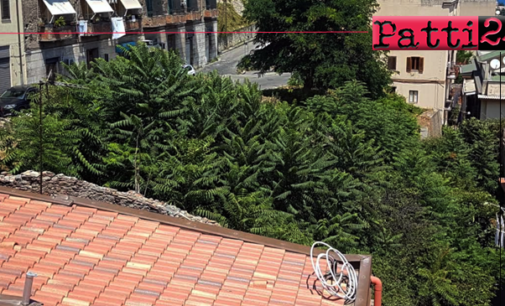 PATTI – Degrado urbano con vegetazione spontanea che domina la scena