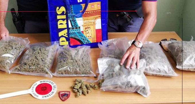 MESSINA – Sequestrati più di due chili di marijuana e arrestato il detentore