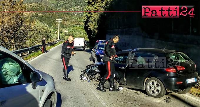 SAN PIERO PATTI – Incidente stradale lungo la SP 122. Coinvolte due autovetture