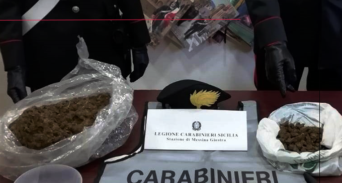 MESSINA – Sorpresi nei pressi di un casolare abbandonato con quasi 2 chili di droga. Due arresti