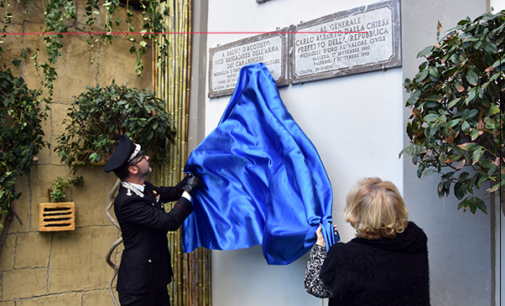 MESSINA – Inaugurate due targhe in memoria del V.B. Salvo D’Acquisto e del Generale Carlo Alberto Dalla Chiesa