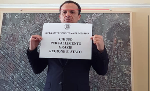 MESSINA – Palazzo dei Leoni. “Chiuso per fallimento. Grazie Regione e Stato”, la denuncia del sindaco metropolitano De Luca