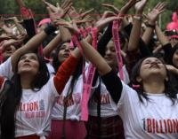 BARCELLONA P.G. – Flash Mob “One Billion Rising”. Contro la violenza di genere e violenza maschile sulle donne.