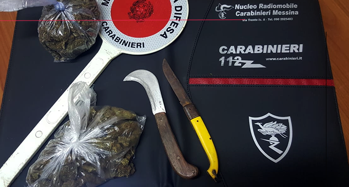 MESSINA – Trovato in possesso di marijuana. Arrestato 25enne barcellonese.