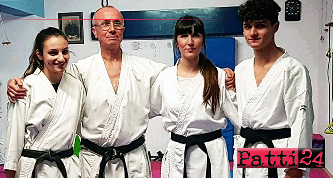 PATTI – Tre atleti della Scuola Karate Patti hanno ottenuto la promozione al grado di cintura nera 1° dan