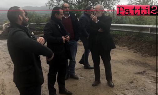SAN PIERO PATTI – Cateno De Luca in visita: “ il mio impegno è rivolto al potenziamento della viabilità di questi territori”