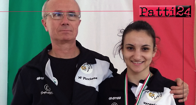 PATTI – La pattese Veronica Orlando ha conquistato la medaglia di bronzo al Campionato Regionale Cadetti di karate – specialità kumitè
