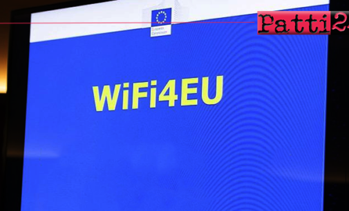 PATTI – Hotspot Wi-Fi negli spazi pubblici. Patti è tra i 3.400 europei vincitori del voucher da 15.000 euro.