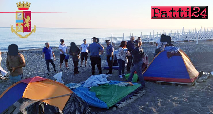 SANT’AGATA DI MILITELLO – Accampamento nomadi abusivo smantellato e area totalmente bonificata.
