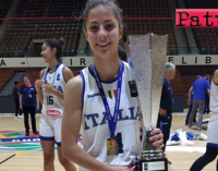 PATTI – Da Patti al tetto d’Europa! Beatrice Stroscio ha vinto con la Nazionale il titolo europeo under 18 di basket femminile