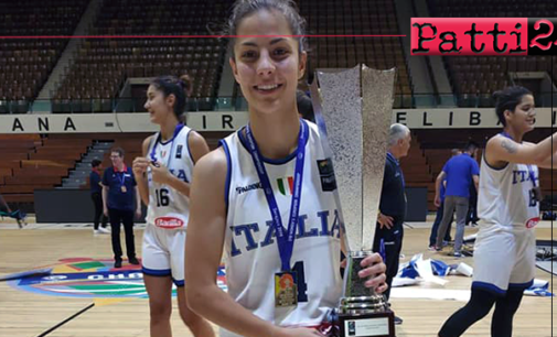 PATTI – Da Patti al tetto d’Europa! Beatrice Stroscio ha vinto con la Nazionale il titolo europeo under 18 di basket femminile