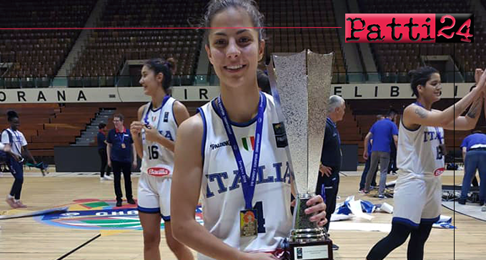 PATTI – Da Patti al tetto d’Europa! Beatrice Stroscio ha vinto con la Nazionale il titolo europeo under 18 di basket femminile