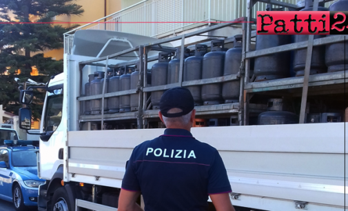 FALCONE – Deposito abusivo di materiale esplodente. Una denuncia e sequestro di 800 kg. di  bombole di GPL.