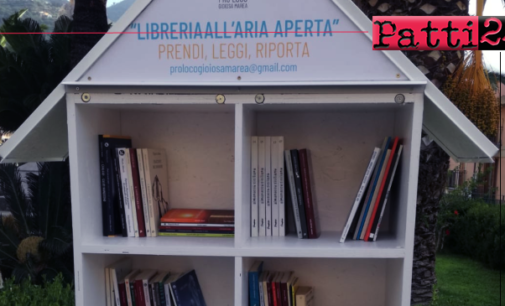 GIOIOSA MAREA – “Sviluppare la cultura della cultura”. Realizzate tre librerie all’aperto.