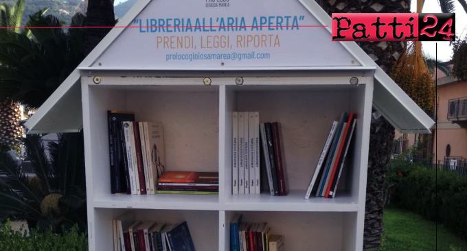 GIOIOSA MAREA – “Sviluppare la cultura della cultura”. Realizzate tre librerie all’aperto.