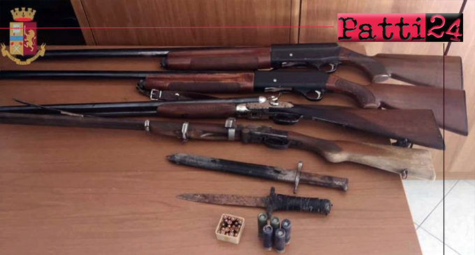 CAPO D’ORLANDO – Trasferisce armi senza comunicazione all’Autorità e detiene armi e munizioni irregolarmente. Denunciato 35enne.