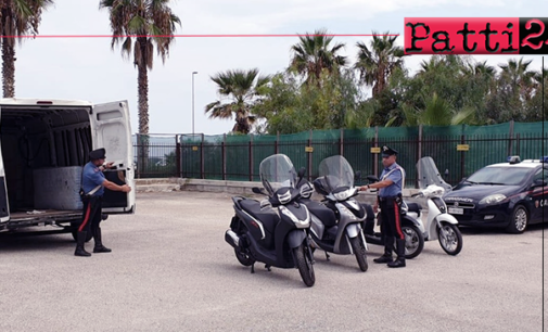 S.AGATA DI MILITELLO – Intercettato, abbandona furgone con 4 scooter rubati e fugge. 27enne bloccato e arrestato