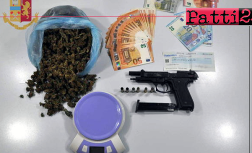 MESSINA – Rinvenuti più di 300 gr. di marijuana e una pistola a salve. Arrestato 50enne