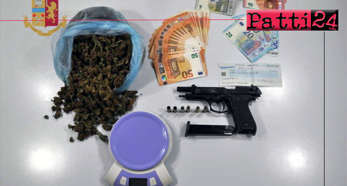 MESSINA – Rinvenuti più di 300 gr. di marijuana e una pistola a salve. Arrestato 50enne