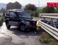 A20 – Incidente stradale autonomo nei pressi dei parcheggi ”Bazia Sud” a Furnari. Un ferito