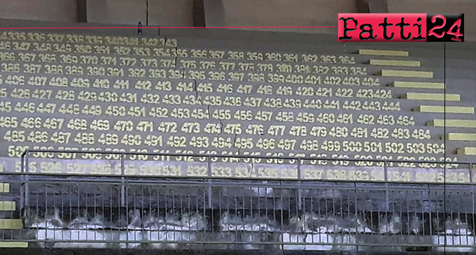PATTI – Torna agibile la tribuna coperta dello stadio “Gepy Faranda”.