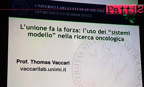 PATTI – Il Prof. Vaccari ha spiegato agli studenti pattesi che i progressi dell’oncologia si fondano su anni di studi di ricerca di base.