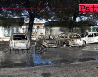 MILAZZO – Auto si incendia e  il fuoco ne coinvolge altre sei nel piazzale della stazione ferroviaria.