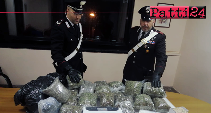 MESSINA – Nasconde in casa ed in cantina oltre 16 Kg di marijuana. Arrestato 24enne