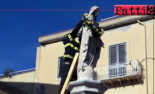 PATTI – Giovedì 8 alla presenza delle autorità, i Vigili del Fuoco deporranno una corona di fiori alla statua della Madonna Immacolata