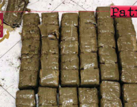 CAPO D’ORLANDO – Rinvenuti e sequestrati quasi 38 chili di hashish