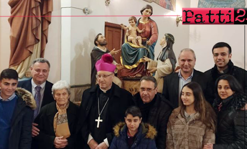 PATTI – Al Sacro Cuore di Gesù cerimonia di benedizione del “gruppo” raffigurante la Madonna del Rosario di Pompei.